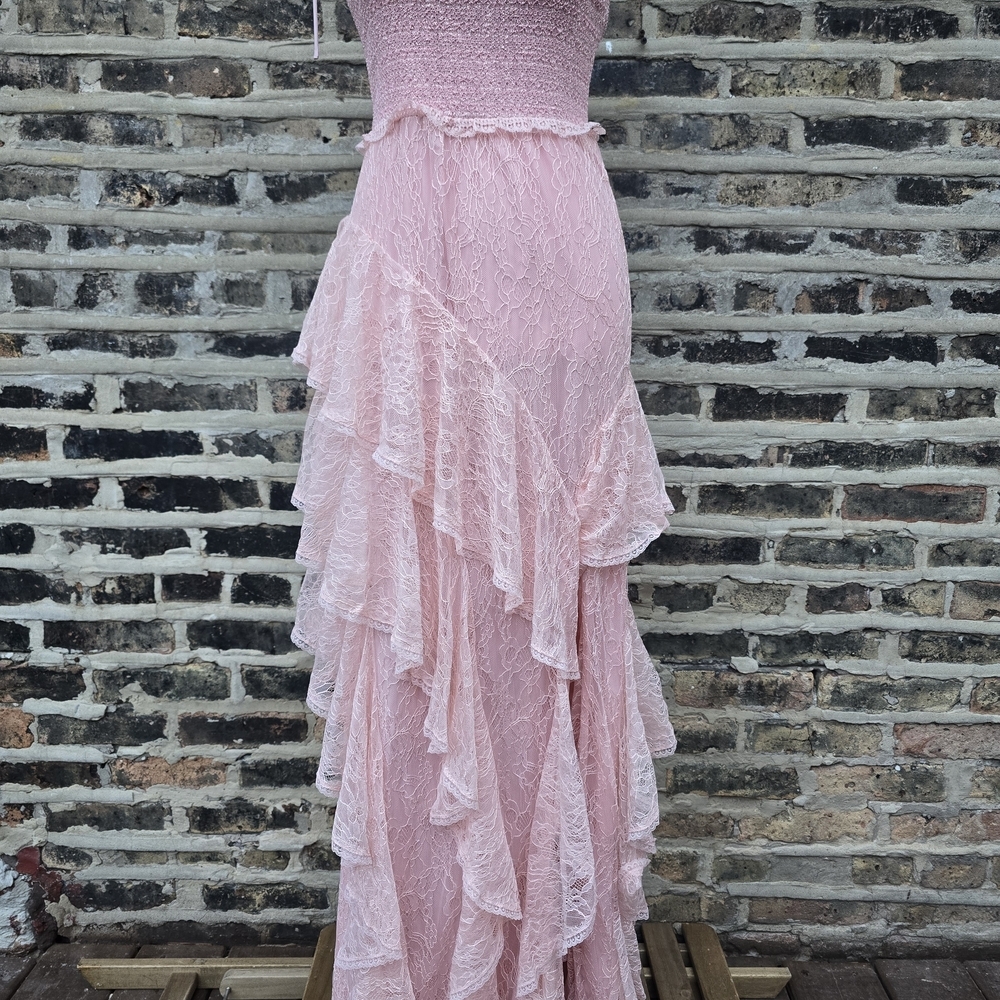 Alice + Olivia Pink Ruffle Maxi Dress - Picture 9 of 10